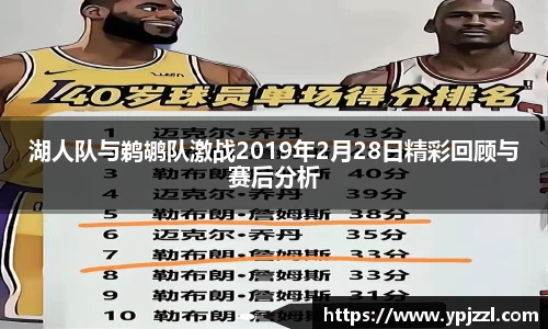 湖人队与鹈鹕队激战2019年2月28日精彩回顾与赛后分析